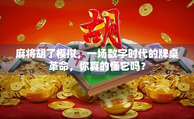 麻将胡了模拟，一场数字时代的牌桌革命，你真的懂它吗？