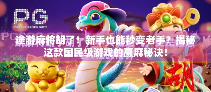 途游麻将胡了！新手也能秒变老手？揭秘这款国民级游戏的赢麻秘诀！