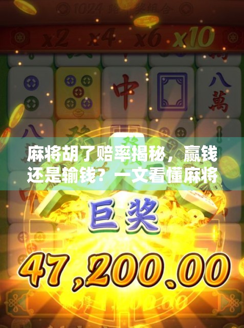 麻将胡了赔率揭秘，赢钱还是输钱？一文看懂麻将背后的金钱游戏