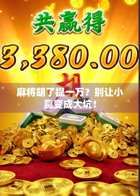 麻将胡了提一万?别让小赢变成大坑! 麻将胡了提一万?别让小赢变成大坑!