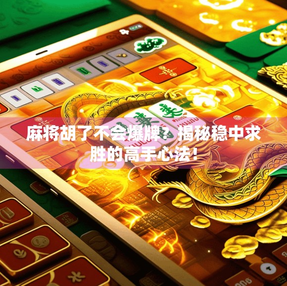 麻将胡了不会爆牌？揭秘稳中求胜的高手心法！